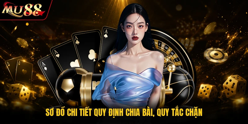 Sơ đồ chi tiết quy định chia bài, quy tắc chặn
